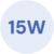 15W