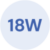 18W