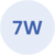 7W